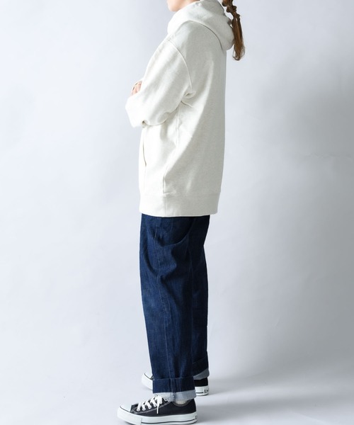 Printstar（プリントスター）の「2-9.7oz Standard Toms Pull Over Hoodie（パーカー・レディース・ホワイト/ブラック/ネイビー/グリーン/杢グレー/バーガンディー/オートミール・M/L/XL/S）」の8枚目の写真