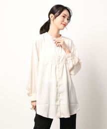ehka sopo | バンドカラーチュニックブラウス(シャツ/ブラウス)