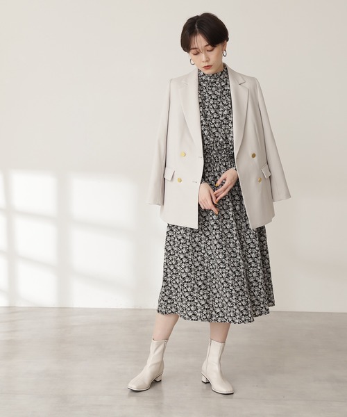 N.（N. Natural Beauty Basic）（エヌエヌナチュラルビューティーベーシック）の「【WEB限定カラー】◆テーラードダブルジャケット（テーラードジャケット・レディース・ネイビー/オフホワイト・SMALL/MEDIUM）」の10枚目の写真