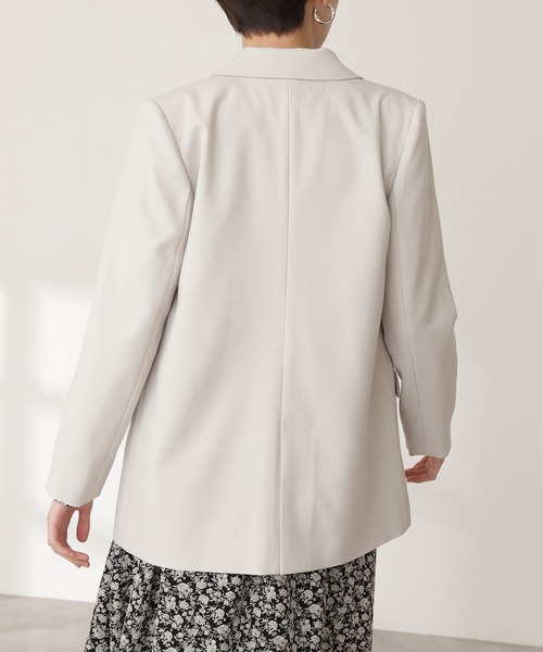 N.（N. Natural Beauty Basic）（エヌエヌナチュラルビューティーベーシック）の「【WEB限定カラー】◆テーラードダブルジャケット（テーラードジャケット・レディース・ネイビー/オフホワイト・SMALL/MEDIUM）」の14枚目の写真