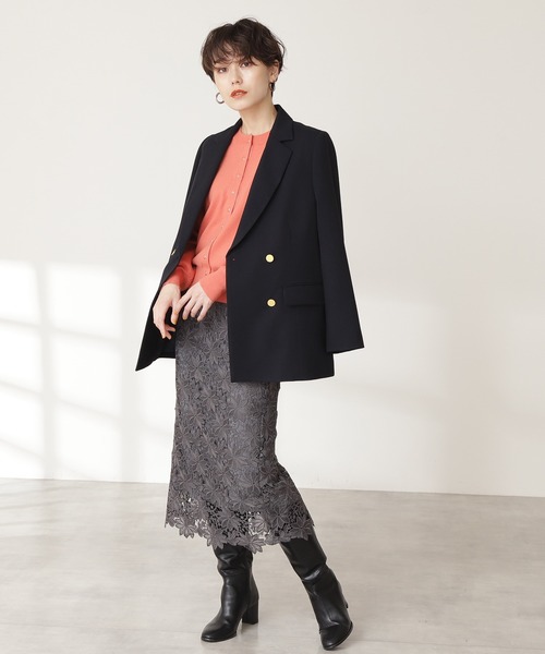 N.（N. Natural Beauty Basic）（エヌエヌナチュラルビューティーベーシック）の「【WEB限定カラー】◆テーラードダブルジャケット（テーラードジャケット・レディース・ネイビー/オフホワイト・SMALL/MEDIUM）」の19枚目の写真