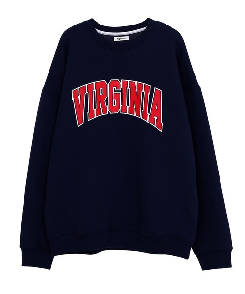Figments（フィグメンツ）の「VIRGINIAスウェット（スウェット・レディース・ライトグレー/ネイビー・FREE）」の4枚目の写真