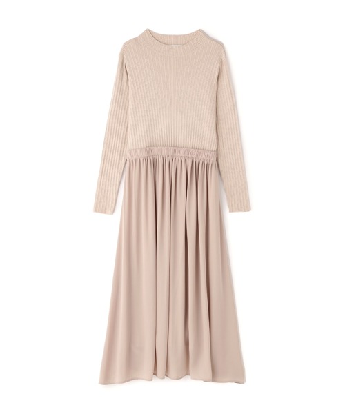 NATURAL BEAUTY BASIC(ナチュラルビューティーベーシック)の「割繊ドッキングニットワンピース(ワンピース・レディース・ベージュ/イエロー/ブラック・MEDIUM)」の22枚目の写真