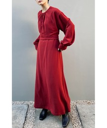 STYLEMIXER | ワイドベルトレイヤードワンピース(ワンピース)