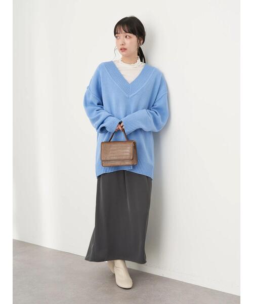 earth music&ecology（アースミュージックアンドエコロジー）の「バックマーメイドスカート（スカート・レディース・チャコールグレー/ベージュ/ブラウン・FREE）」の11枚目の写真