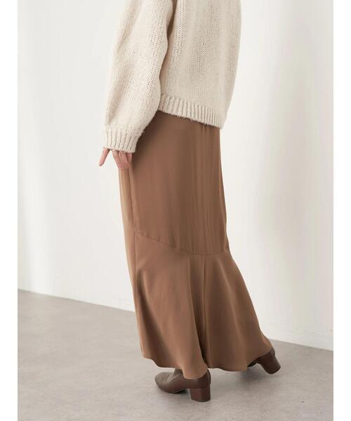 earth music&ecology（アースミュージックアンドエコロジー）の「バックマーメイドスカート（スカート・レディース・チャコールグレー/ベージュ/ブラウン・FREE）」の16枚目の写真