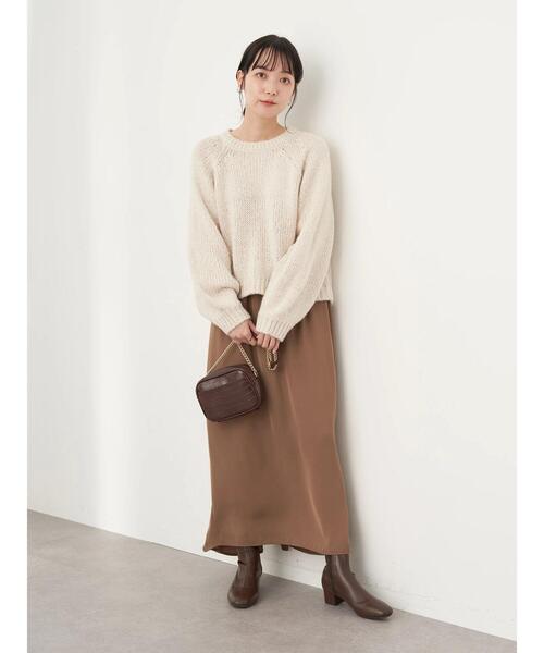 earth music&ecology（アースミュージックアンドエコロジー）の「バックマーメイドスカート（スカート・レディース・チャコールグレー/ベージュ/ブラウン・FREE）」の19枚目の写真