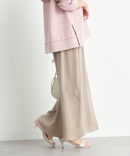 earth music&ecology（アースミュージックアンドエコロジー）の「バックマーメイドスカート（スカート・レディース・チャコールグレー/ベージュ/ブラウン・FREE）」の3枚目の写真