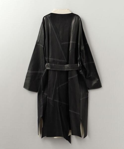 UNITED ARROWS & SONS(ユナイテッドアローズアンドサンズ)の「<sulvam(サルバム)> LTHR COAT/コート(その他アウター・メンズ・ブラック・M)」の8枚目の写真