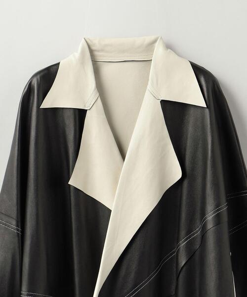 UNITED ARROWS & SONS(ユナイテッドアローズアンドサンズ)の「<sulvam(サルバム)> LTHR COAT/コート(その他アウター・メンズ・ブラック・M)」の11枚目の写真