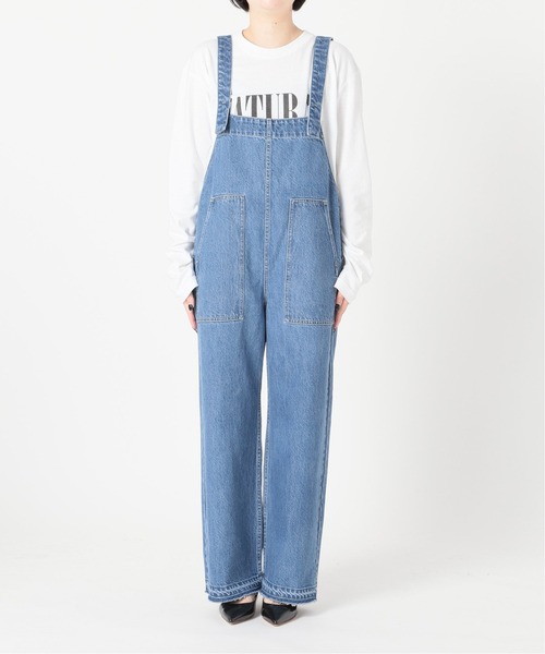 Spick & Span(スピックアンドスパン)の「【5 1/2】 オーバーオール◆(サロペット/オーバーオール・レディース・サックスブルー/アイボリー・38/36)」の15枚目の写真