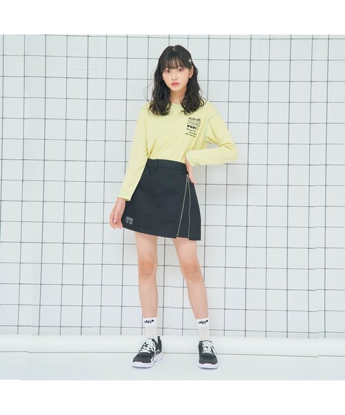 algy（アルジー）の「フロントロゴシースルーソックス（ソックス/靴下・キッズ・ブラック/オフホワイト/ミント・24/21）」の7枚目の写真