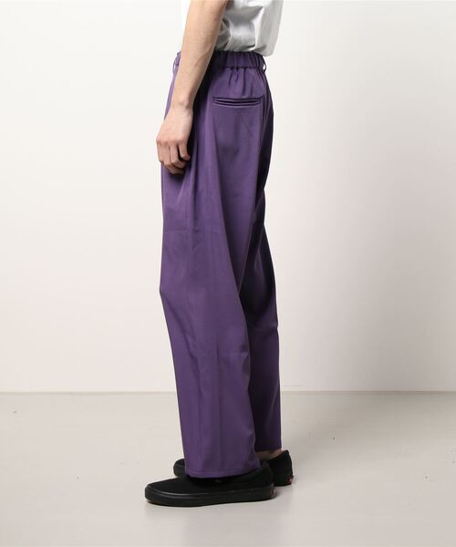 JUNRED（ジュンレッド）の「シルキードレープワイドパンツ（その他パンツ・メンズ・パープル/グリーン・S/L/M）」の3枚目の写真
