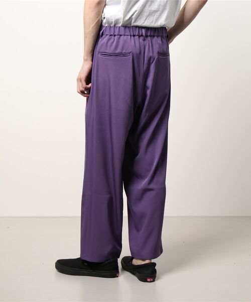JUNRED（ジュンレッド）の「シルキードレープワイドパンツ（その他パンツ・メンズ・パープル/グリーン・S/L/M）」の4枚目の写真