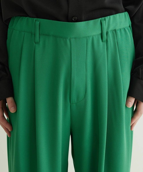 JUNRED（ジュンレッド）の「シルキードレープワイドパンツ（その他パンツ・メンズ・パープル/グリーン・S/L/M）」の15枚目の写真