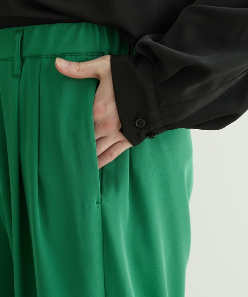 JUNRED（ジュンレッド）の「シルキードレープワイドパンツ（その他パンツ・メンズ・パープル/グリーン・S/L/M）」の16枚目の写真