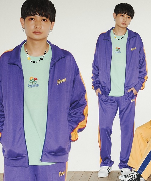 42%割引ブラック系,M最新情報 完売品 VISION STREET WEAR カラー 【再入荷】 完売品 VISION STREET WEAR カラージャージセットアップ ジャージ