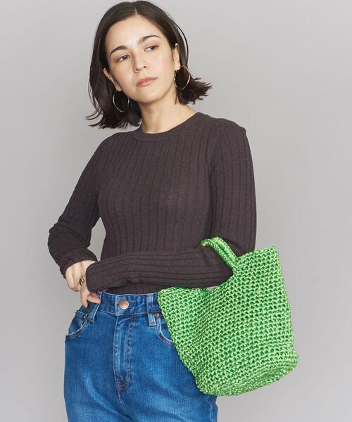 BEAUTY&YOUTH UNITED ARROWS(ビューティーアンドユースユナイテッドアローズ)の「BY リボンメッシュ トートバッグ(かごバッグ・レディース・ナチュラル/ケリー・FREE)」の10枚目の写真
