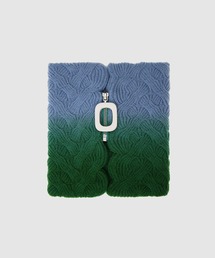 CABLE KNIT FOLDOVER NECKBAND