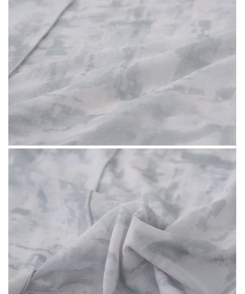 Re:EDIT（リエディ）の「[2023S/S COLLECTION]ニュアンス柄アウトーシームシアープリントトップス（その他トップス・レディース・ベージュ/グレー・MEDIUM）」の20枚目の写真