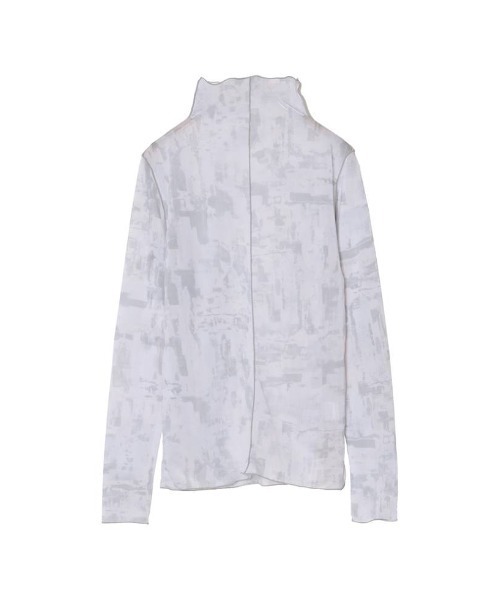 Re:EDIT（リエディ）の「[2023S/S COLLECTION]ニュアンス柄アウトーシームシアープリントトップス（その他トップス・レディース・ベージュ/グレー・MEDIUM）」の22枚目の写真