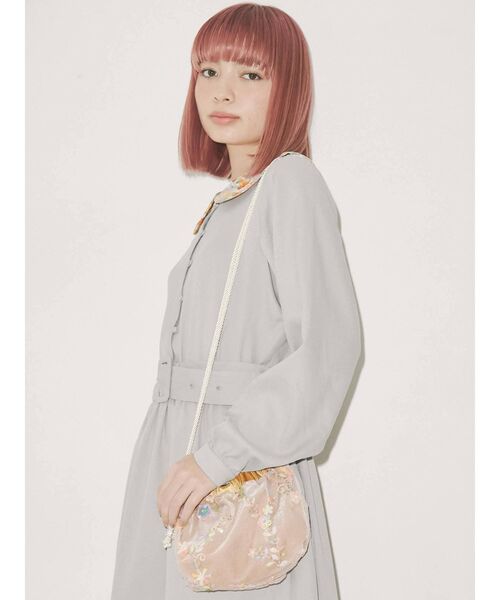 merry jenny(メリージェニー)の「floralスパンコールポシェット(ショルダーバッグ・レディース・ピンク/ライトグリーン・FREE)」の5枚目の写真