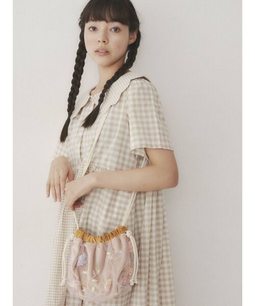 merry jenny(メリージェニー)の「floralスパンコールポシェット(ショルダーバッグ・レディース・ピンク/ライトグリーン・FREE)」の10枚目の写真