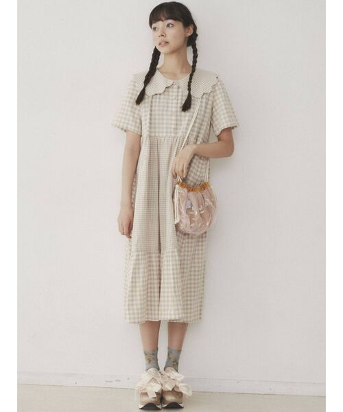 merry jenny(メリージェニー)の「floralスパンコールポシェット(ショルダーバッグ・レディース・ピンク/ライトグリーン・FREE)」の12枚目の写真