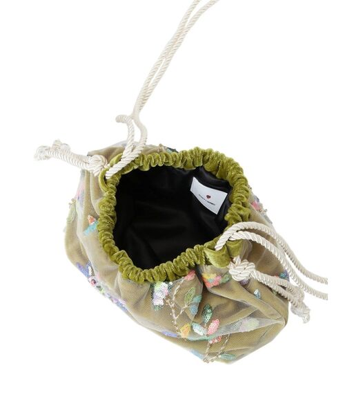 merry jenny(メリージェニー)の「floralスパンコールポシェット(ショルダーバッグ・レディース・ピンク/ライトグリーン・FREE)」の15枚目の写真