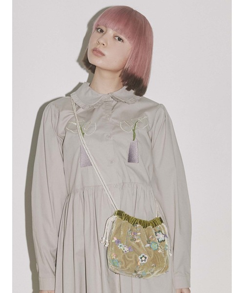 merry jenny(メリージェニー)の「floralスパンコールポシェット(ショルダーバッグ・レディース・ピンク/ライトグリーン・FREE)」の19枚目の写真