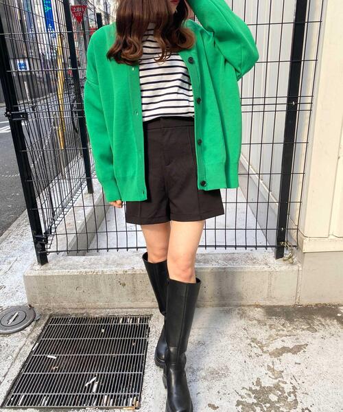 INGNI(イング)の「センターシームショートパンツ(その他パンツ・レディース・ブラック/ベージュ/グリーン・FREE)」の6枚目の写真