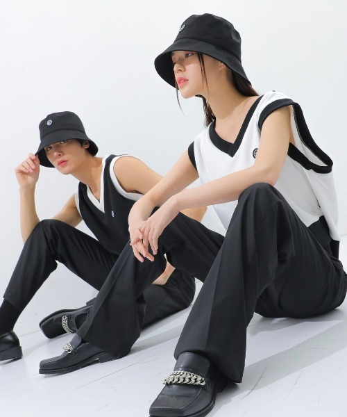 BASIC COTTON(ベーシックコットン)の「【BASIC COTTON/ベーシックコットン】COTTON BUCKET HAT/コットンバケットハット バケハ(ハット・メンズ・ブラック・ONE SIZE)」の3枚目の写真