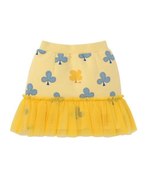 moimoln（モイモルン）の「【セットアップ】スィートクローバートップス＆スカート（スウェット・キッズ・イエロー・110cm/120cm/100cm/130cm）」の4枚目の写真