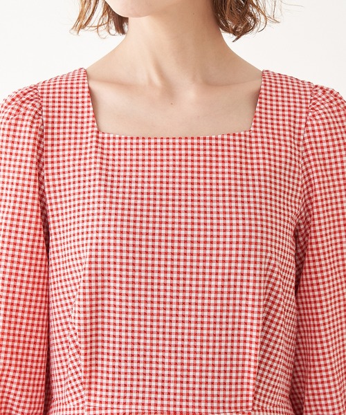ROPE' PICNIC(ロペピクニック)の「【Bonne Maman × ROPE' PICNIC】ギンガムチェックワンピース(ワンピース・レディース・ブルー系その他4/レッド/ブラウン系その他2・36/38)」の9枚目の写真