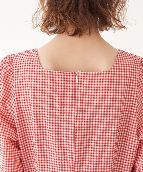ROPE' PICNIC(ロペピクニック)の「【Bonne Maman × ROPE' PICNIC】ギンガムチェックワンピース(ワンピース・レディース・ブルー系その他4/レッド/ブラウン系その他2・36/38)」の7枚目の写真