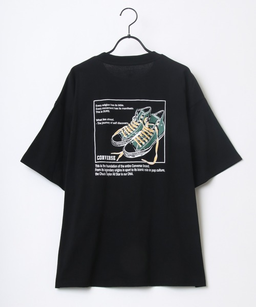 CONVERSE(コンバース)の「CONVERSE/コンバース ビッグシルエット バックプリント オールスター スニーカー イラスト フロント ワンポイント刺繍 Tシャツ(Tシャツ/カットソー・メンズ・ホワイト/ブラック/ベージュ/ブルー/ホワイト系その他/ブラック系その他・LL/M/L)」の18枚目の写真