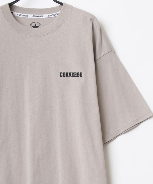 CONVERSE(コンバース)の「CONVERSE/コンバース ビッグシルエット バックプリント オールスター スニーカー イラスト フロント ワンポイント刺繍 Tシャツ(Tシャツ/カットソー・メンズ・ホワイト/ブラック/ベージュ/ブルー/ホワイト系その他/ブラック系その他・LL/M/L)」の11枚目の写真