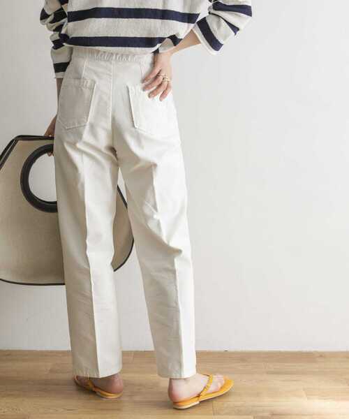 URBAN RESEARCH（アーバンリサーチ）の「『Oggi 5月号掲載』バックサテンマリンパンツ（その他パンツ・レディース・ネイビー/ホワイト・36/38）」の6枚目の写真