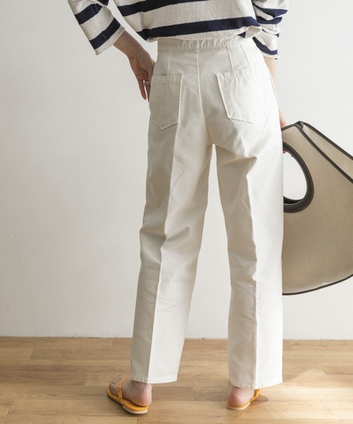 URBAN RESEARCH（アーバンリサーチ）の「『Oggi 5月号掲載』バックサテンマリンパンツ（その他パンツ・レディース・ネイビー/ホワイト・36/38）」の7枚目の写真