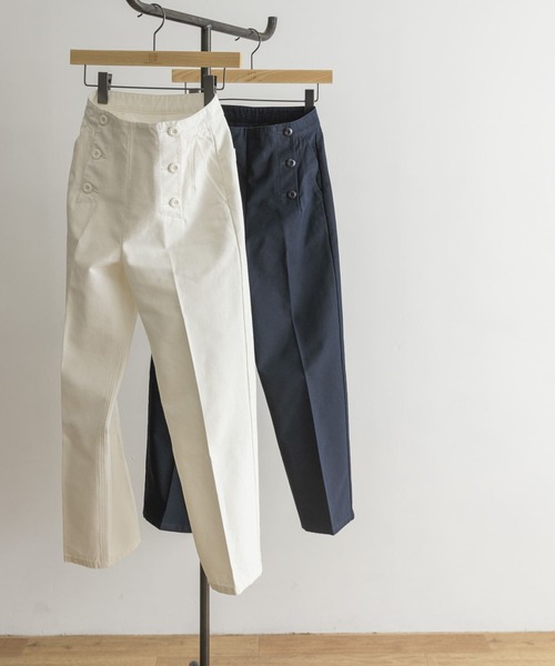 URBAN RESEARCH（アーバンリサーチ）の「『Oggi 5月号掲載』バックサテンマリンパンツ（その他パンツ・レディース・ネイビー/ホワイト・36/38）」の21枚目の写真