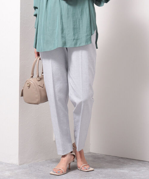 NOLLEY’S(ノーリーズ)の「シェルタリングドライOXパンツ(その他パンツ・レディース・ホワイト/グレー系その他/ネイビー/ラベンダー/イエロー・34/36/38/40)」の3枚目の写真