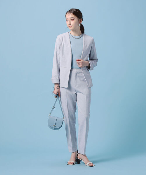 NOLLEY’S(ノーリーズ)の「シェルタリングドライOXパンツ(その他パンツ・レディース・ホワイト/グレー系その他/ネイビー/ラベンダー/イエロー・34/36/38/40)」の13枚目の写真