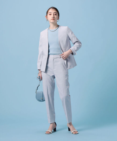 NOLLEY’S(ノーリーズ)の「シェルタリングドライOXパンツ(その他パンツ・レディース・ホワイト/グレー系その他/ネイビー/ラベンダー/イエロー・34/36/38/40)」の14枚目の写真