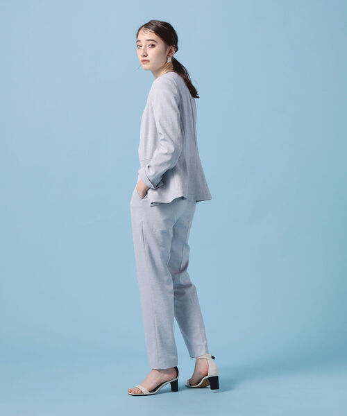 NOLLEY’S(ノーリーズ)の「シェルタリングドライOXパンツ(その他パンツ・レディース・ホワイト/グレー系その他/ネイビー/ラベンダー/イエロー・34/36/38/40)」の16枚目の写真