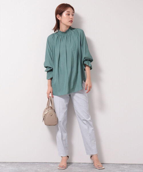 NOLLEY’S(ノーリーズ)の「シェルタリングドライOXパンツ(その他パンツ・レディース・ホワイト/グレー系その他/ネイビー/ラベンダー/イエロー・34/36/38/40)」の19枚目の写真