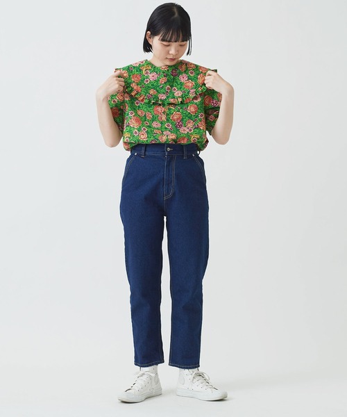 I am I in fact...(アイアムアイインファクト)の「虎華TORA HANA frill scarf(付け襟・レディース・レッド/グリーン・FREE)」の10枚目の写真