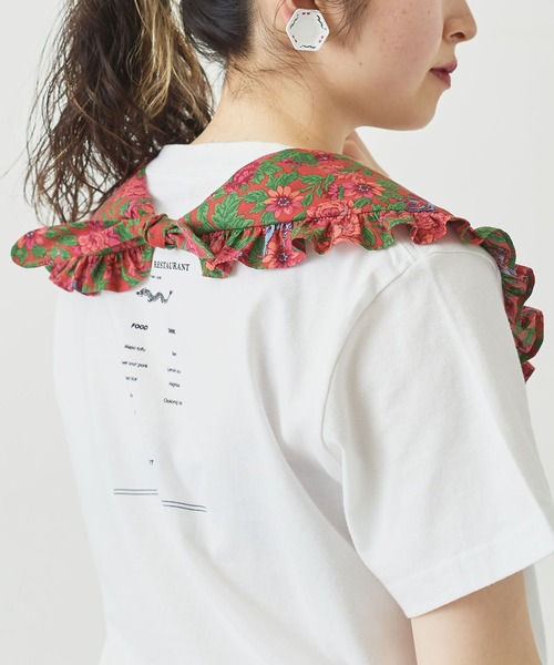 I am I in fact...(アイアムアイインファクト)の「虎華TORA HANA frill scarf(付け襟・レディース・レッド/グリーン・FREE)」の21枚目の写真