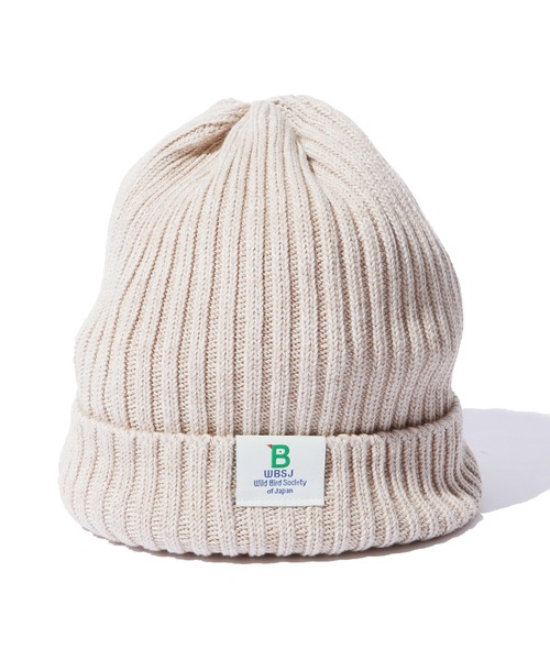 ROOPTOKYO（ループトウキョウ）の「Wild Bird society of Japan/日本野鳥の会 OC KNIT WATCH ニット帽（ニットキャップ/ビーニー・メンズ・ベージュ/オレンジ/ブラック×ブルー・FREE）」の3枚目の写真