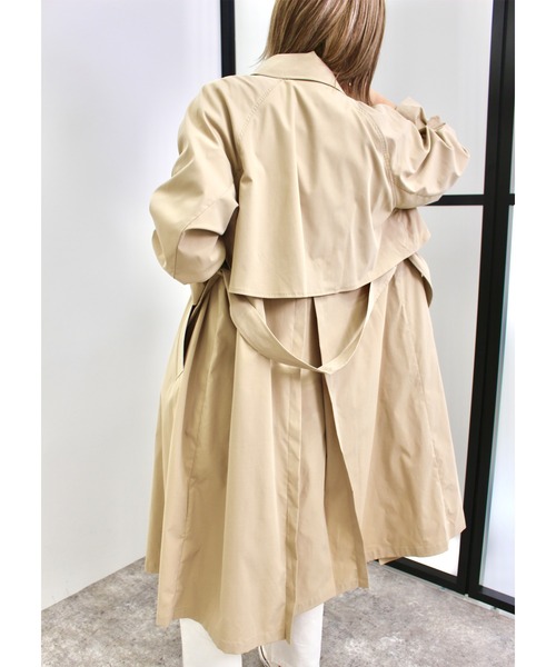 MLI'A(エムリア)の「ステンカラートレンチコート(トレンチコート・レディース・カーキ/ベージュ・M)」の9枚目の写真