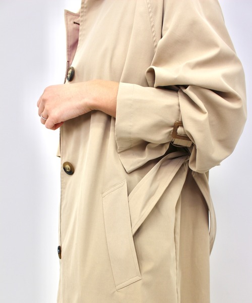 MLI'A(エムリア)の「ステンカラートレンチコート(トレンチコート・レディース・カーキ/ベージュ・M)」の11枚目の写真